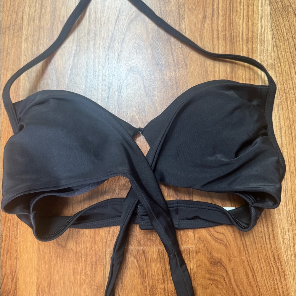 Victoria Secret crossover black bikini top
